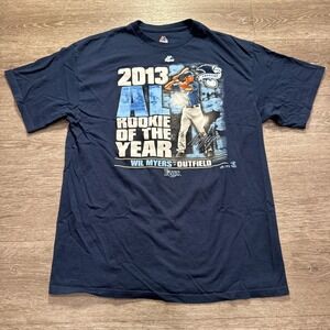 Wil Myers Tampa Bay Rays‎ Shirt Adult XL Blue Tee 2013 Rookie The Year Majestic